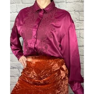 Stunning Embroidered Bollywood Style Satin Blouse by Listicle